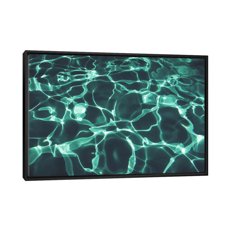 «Pool Two», impression sur toile, Toile avec cadre noir, Pas de tapis, H 18 po x l 26 po x P 1,5 po