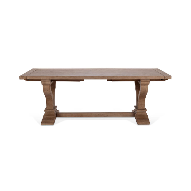 Albert Extendable Dining Table, Antique Beige