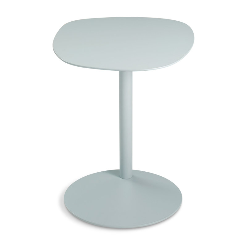 Swole Single End Table, White, 20" H x 20" W x 15" D