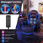 Fauteuil de jeu et de course ajustable en similicuir Costway-878698554