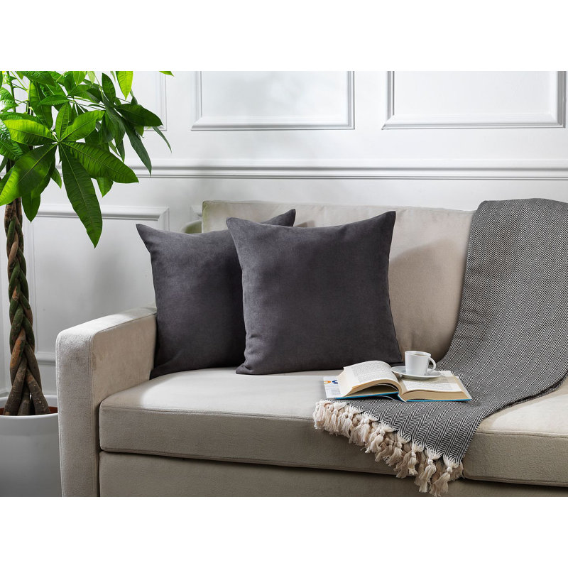 Indoor / Outdoor Square Scatter Cushion Cover - 1PC, 45 x 45cm, Grey