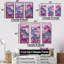 «Pink Whimsical Waters World Map I», ensemble d'art mural sur toile carte du monde-107741298-107741299