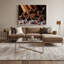 Art mural sur toile Desserts, pudding au chocolat brun-585805322
