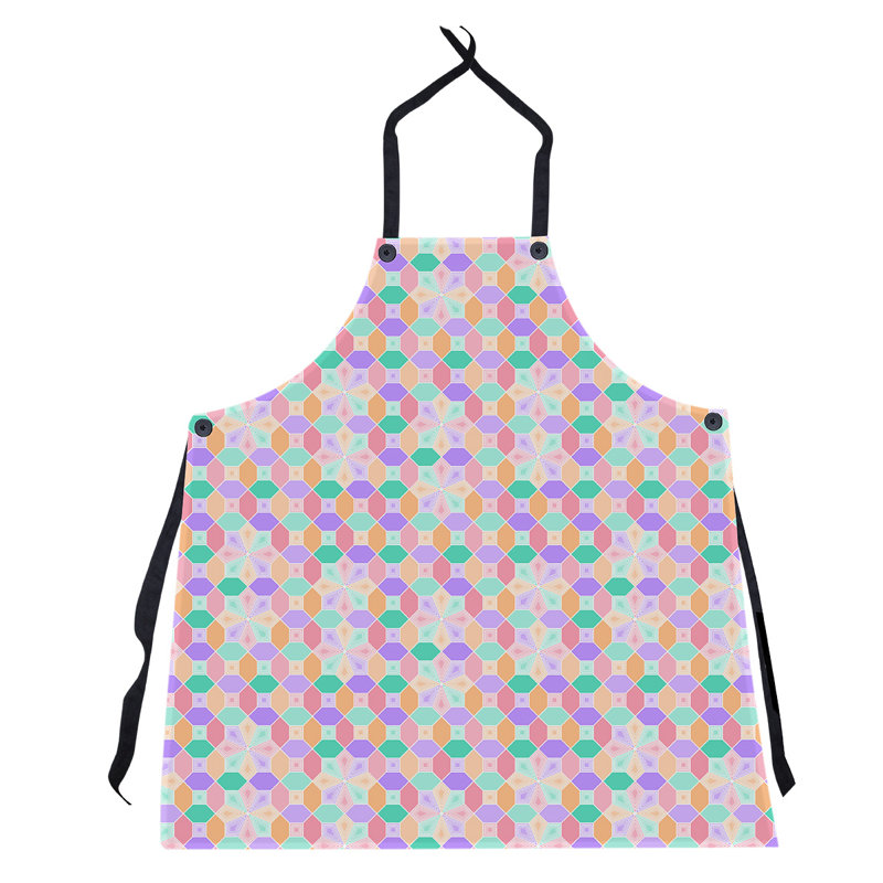 Bib Apron, Purple/Orange
