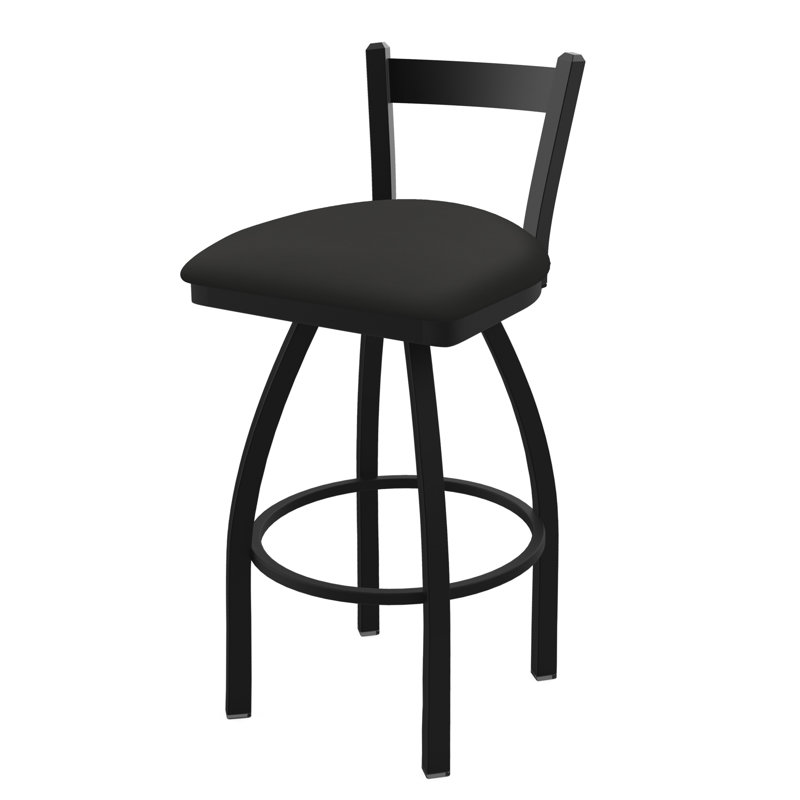 Tabouret de bar 821 Catalina, Fer Canter, Noir froissé, Tabouret de bar (assise de 30 po de hauteur)