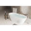 Baignoire autoportante en acrylique, 59 pouces, forme ovale, finition blanc brillant, bonde centrale, style contemporain, isolation à double paroi, installation sans effort, design moderne, savoir-faire exquis,
