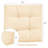Set of 4 21'' x 21'' Chair Seat Cushion Pads Patio Beige-826787847-826787845