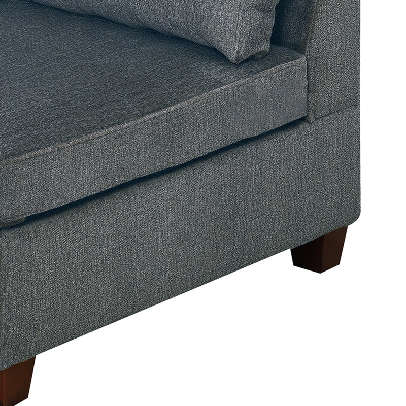 MODULAR SET - Chenille Fabric Sectional Sofa