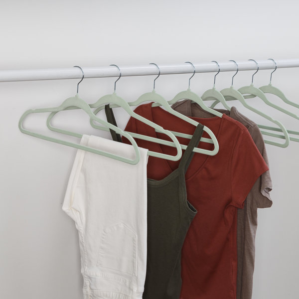 HOUSE DAY Mint Green Velvet Hangers 60 Pack, Premium Clothes Hangers  Non-Slip