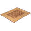 Tapis unique noué à la main Keenan - rouge / beige, 8 pi 2 po x 10 pi