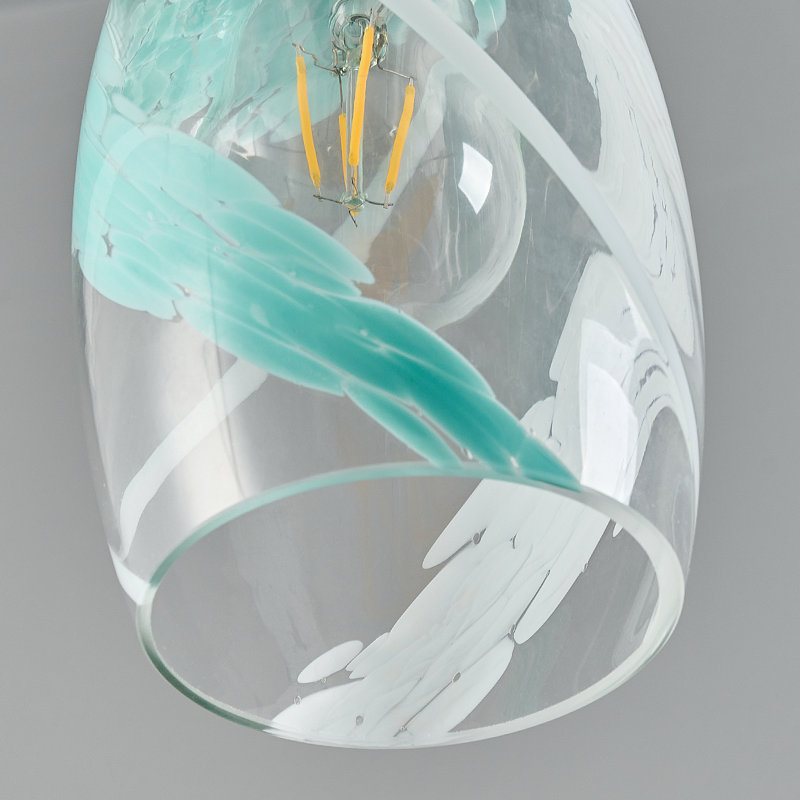 Luminaire suspendu en verre moderne Luminaires suspendus pour îlot de cuisine pour îlot de cuisine pour art de cuisine, salon, salle à manger, couloir et chambre à coucher
