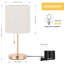 Lampe de table dorée 16,1 po Gretta