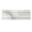 Grandis 12" x 4" Marble Cove Base Tile Trim in White
