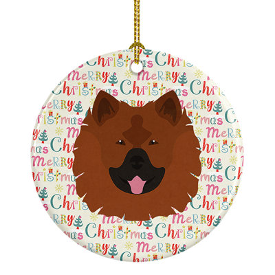 Ornement suspendu Eurasier Merry Christmas