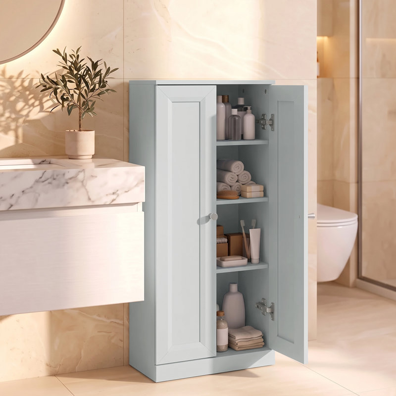 Freestanding Bathroom Cabinet, Blue