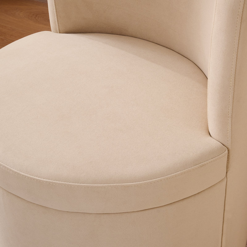 Chaise pivotante rembourrée entièrement assemblée, Gruau