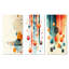 Art mural Mid-Century abstrait de style Mid-Century-129075718-129075714