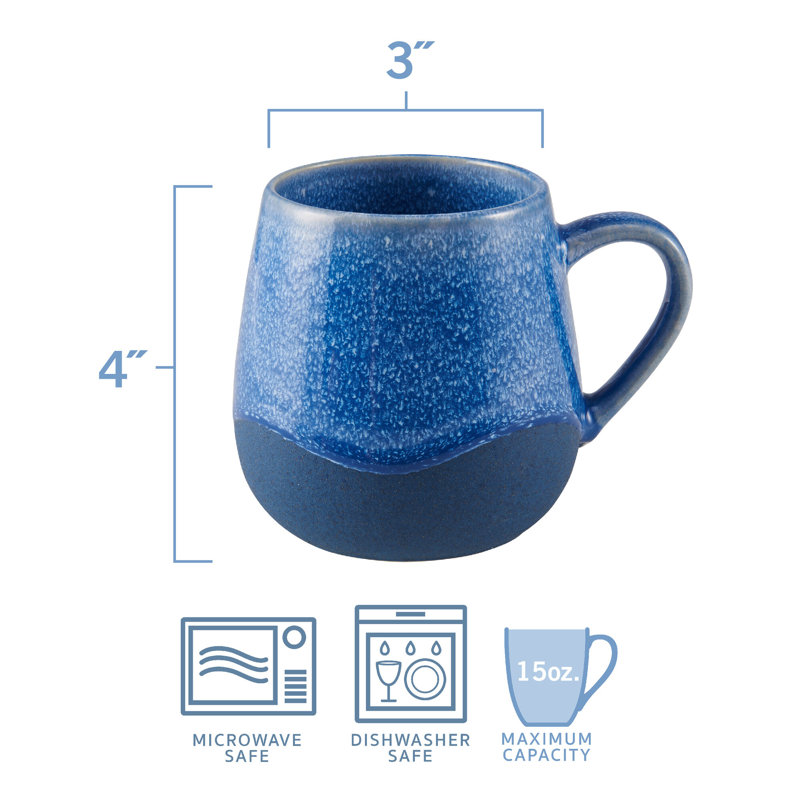 Reactive Clay 3 Colorway Mugs. Set Of 6
