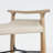 Solid Oak and Papercord Storage Bench-97912222
