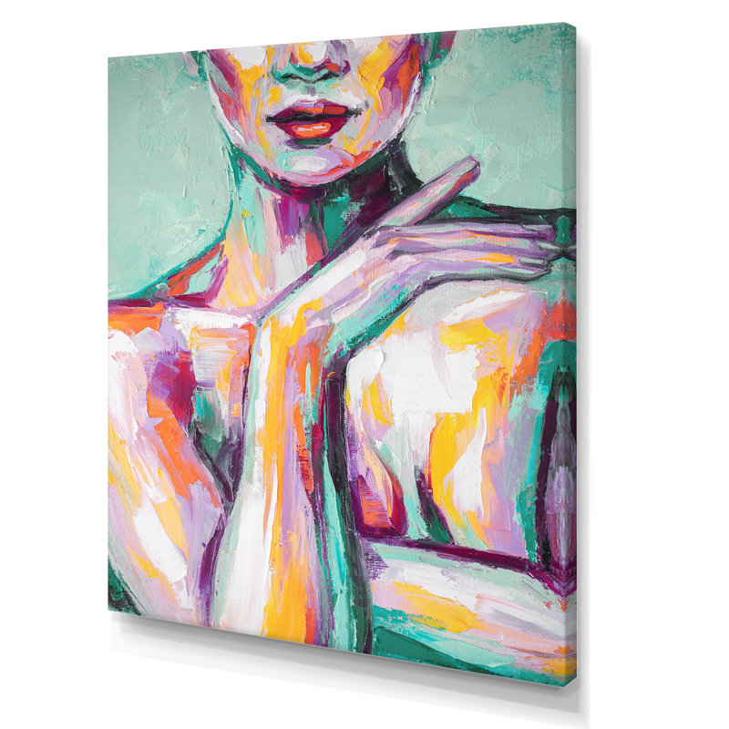 Pastel istic Seduction Woman III - Peinture, H 40 po x l 30 po x P 1,5 po, Toile tendue