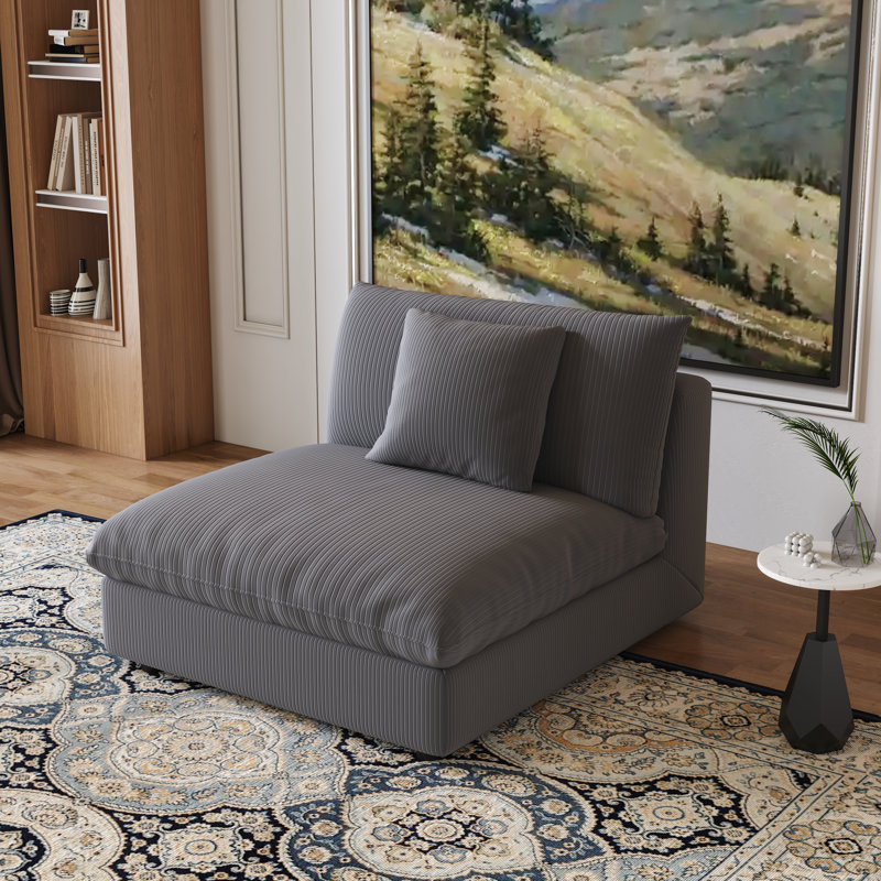 Upholstered Slipper Chair