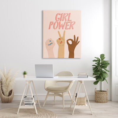 Girl Power Pop - Impression sur toile