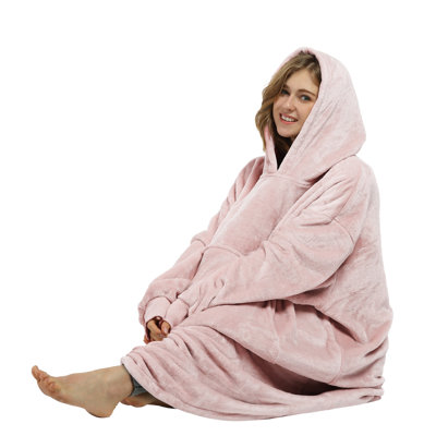 Catalonia Full Body Oversized Hoodie Sweatshirt, Extra Long Wearable Pullover with Front Pocket