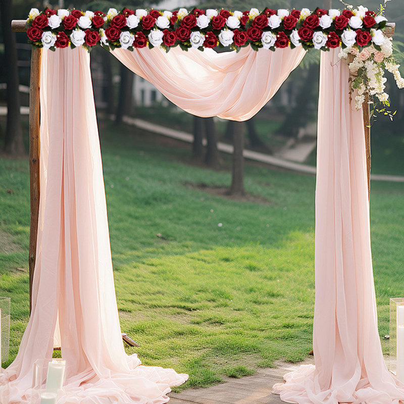 Centre de table de mariage, Rouge