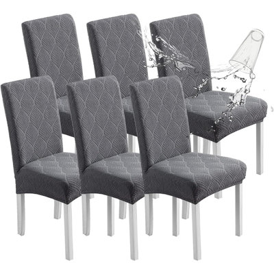 Dining Chair Covers – Neutral – Stretch Fit, Removable, Washable, Waterproof
