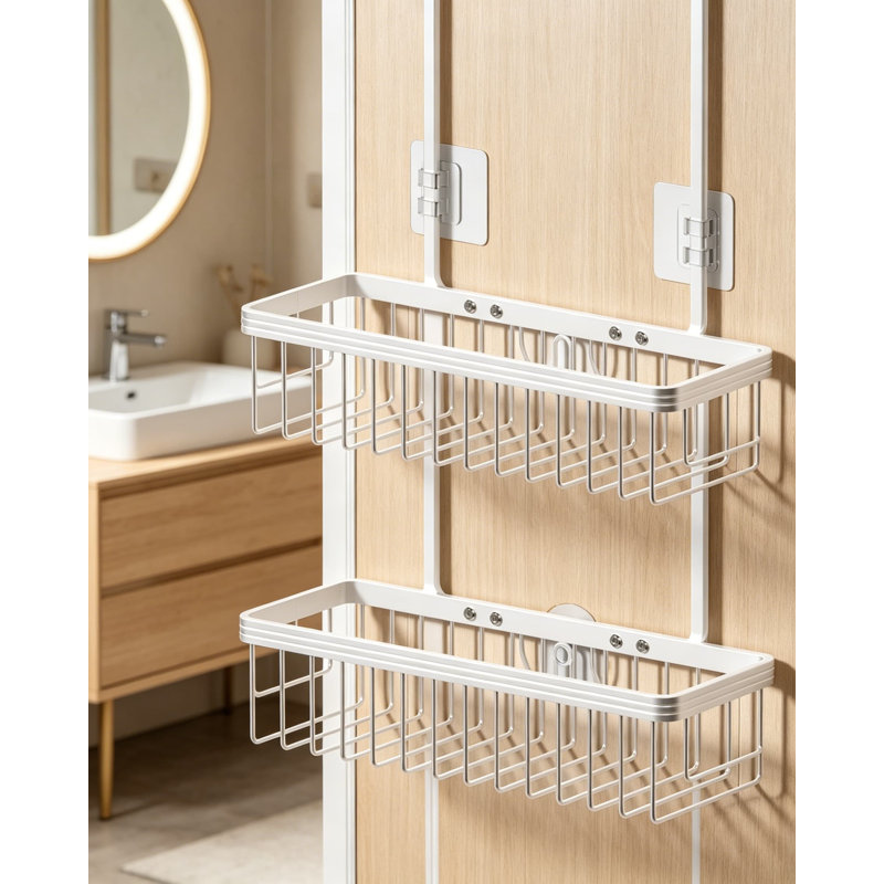 Panier de douche en aluminium Never Rust, Silver