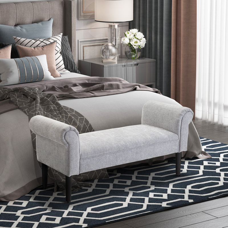 Upholstered Bench, Polyester Blend