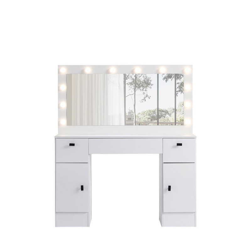 Vanity Table With Lighted Mirror