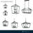 8 Light Matte Black Lantern Geometric Chandelier