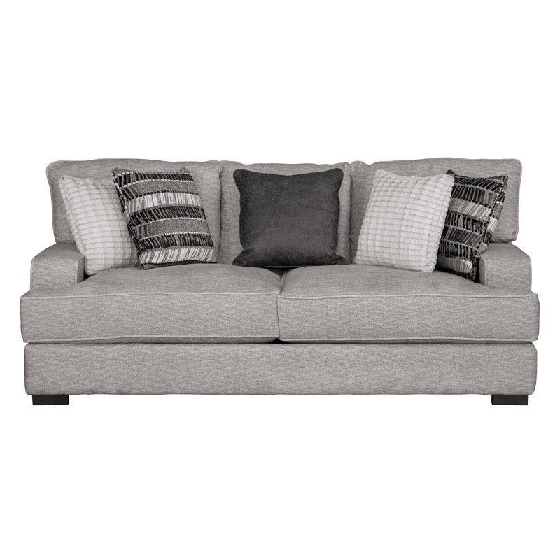 Canapé 96 po Amabella, Polyester gris