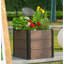 Lit de jardin surélevé d'aspect bois 19 à 48 po, jardinière en composite pour légumes et herbes, patio-145057716