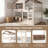 Mysig Full Size Pine Wood Bunk Bed Loft with Bookshelf & Safety Rails House Design Kids Bed-2124649897