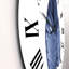 Feuille bleue aquarelle sur blanc - horloge murale traditionnelle-60327994
