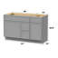 Base de meuble-lavabo simple 51 po seulement-97679214