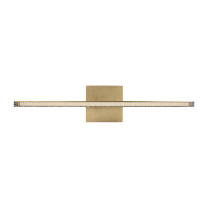 Serre 1 - Light LED Bath Bar, Natural Brass