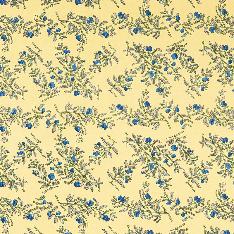 Dyess Olive Tree Tablecloth, Gold-Blue, 59" W x 86" L