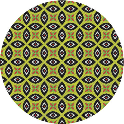 Tapis vert mer / noir Power Loom