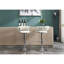 Tabouret de bar Sylvester 2, velours crème, base en métal, hauteur réglable, pivot pour une assise confortable et élégante de 2 tabourets, base avec siège en velours, divers espaces-121107415