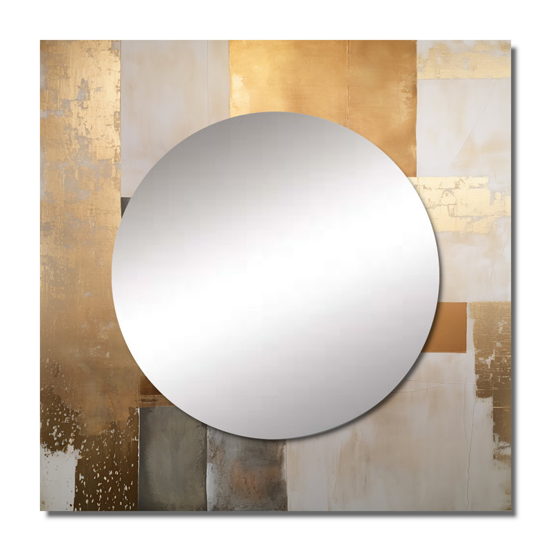 Geffner - Miroir carré scandinave pour décoration murale, 29 po x 29 po