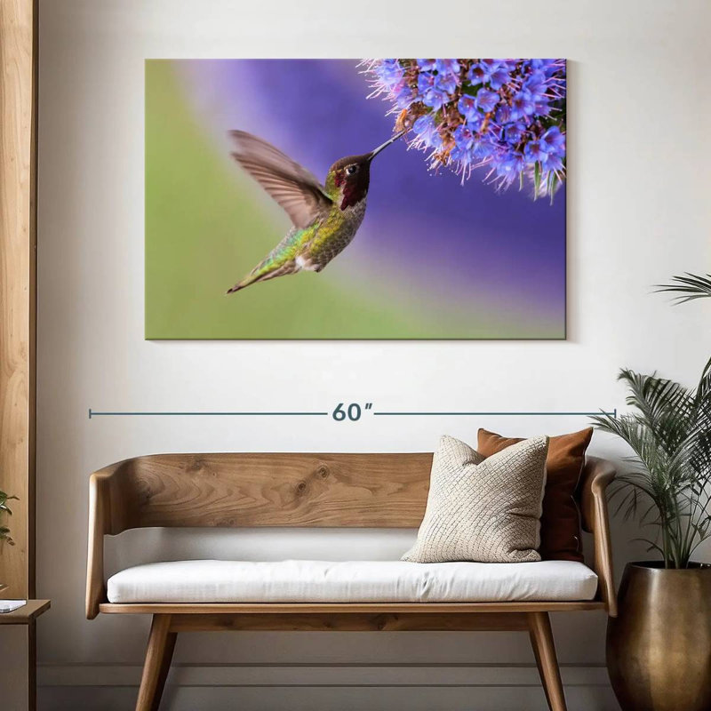 Brampt Nectar Sipping Hummingbird, 32" H x 48" W