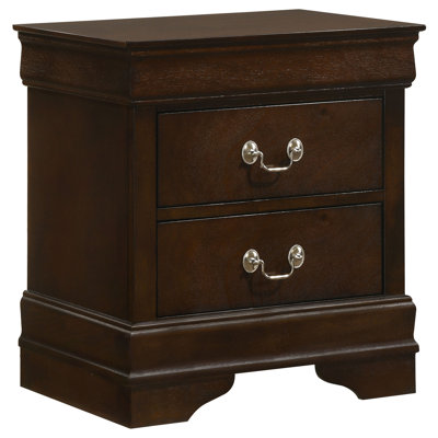 Fara 2-Drawer Nightstand Cappuccino
