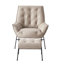 Ensemble de fauteuil et repose-pieds 2 pièces Quiza, cuir fleur-107417379