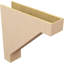 Corbeau en bois de cèdre brut Burlington Thane l 9 po x P 36 po x H 36 po Burlington-88289823
