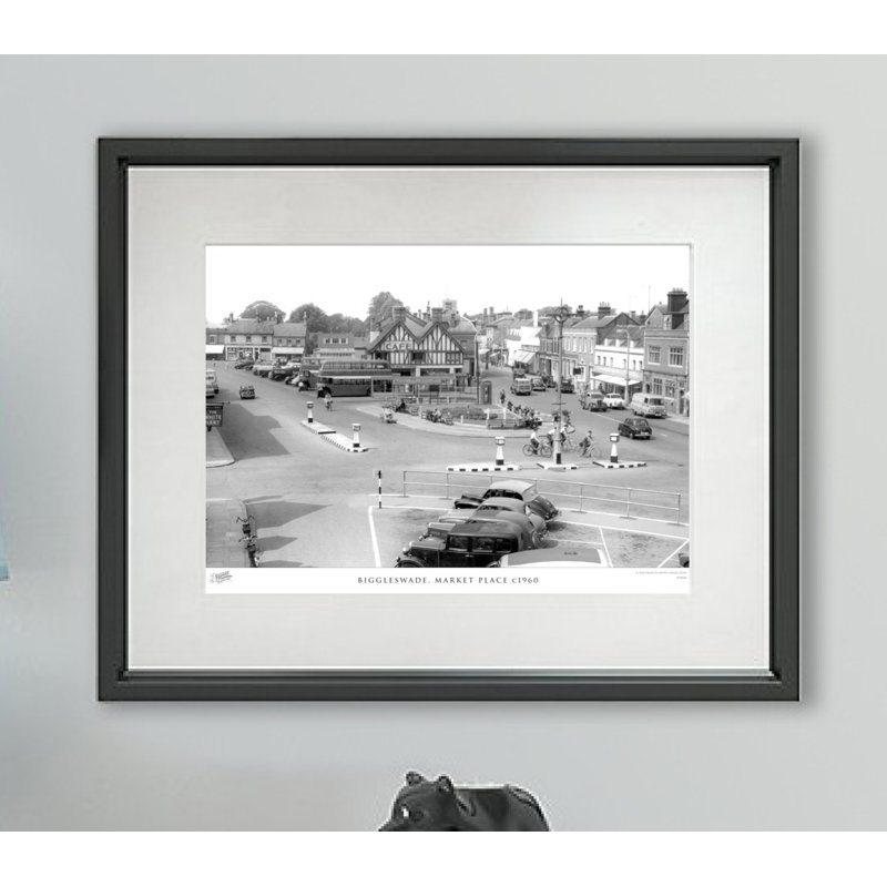 Biggleswade, Market Place C1960 - Single Picture Frame Print, 40cm H X 50cm W x 2cm D