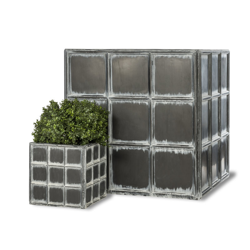 Handmade Pot Planter, 100 cm H x 100 cm W x 100 cm D, Antique Faux Lead