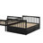 Full Over Full Bunk Bed With Drawers, Convertible Beds-1927592414